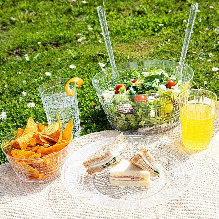 Salad serving utensils Quid Viba Transparent Plastic (28 x 6 x 0.5 cm) (2pcs)