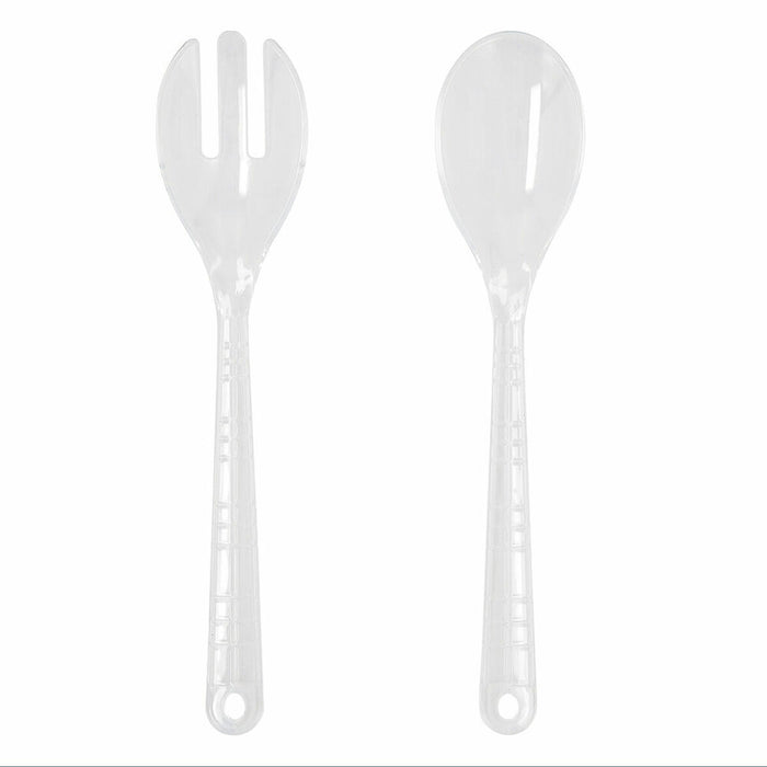 Salad serving utensils Quid Viba Transparent Plastic (28 x 6 x 0.5 cm) (2pcs)