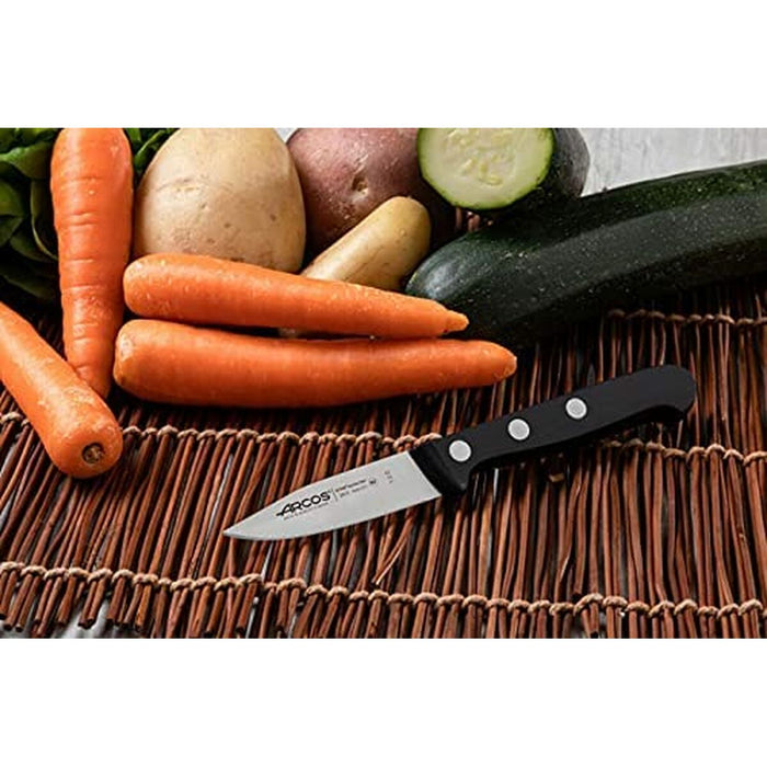 Paring knife Arcos Universal Stainless steel Black 7.5 cm