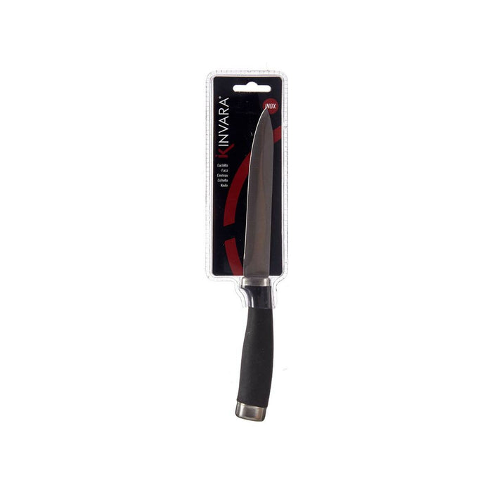 Kitchen knife Silver-colored Black Stainless steel Plastic 1.5 x 23.5 x 2.5 cm