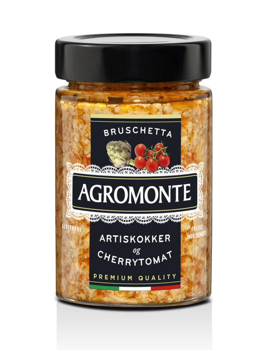 Agromonte Artichoke &amp; Cherry tomato Bruschetta 212g