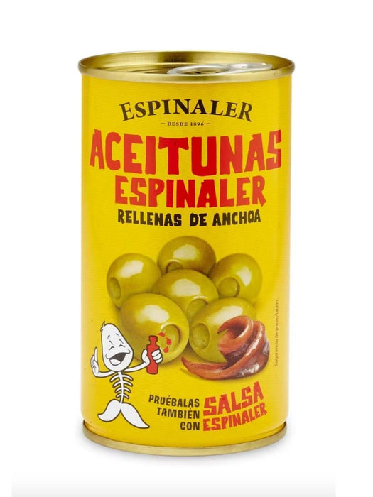 ESPINALER Green Olives w/ Anchovies 350g