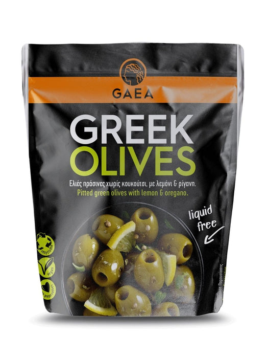 GAEA Snack Oliven Grønne m/ Oregano & Citron 150g