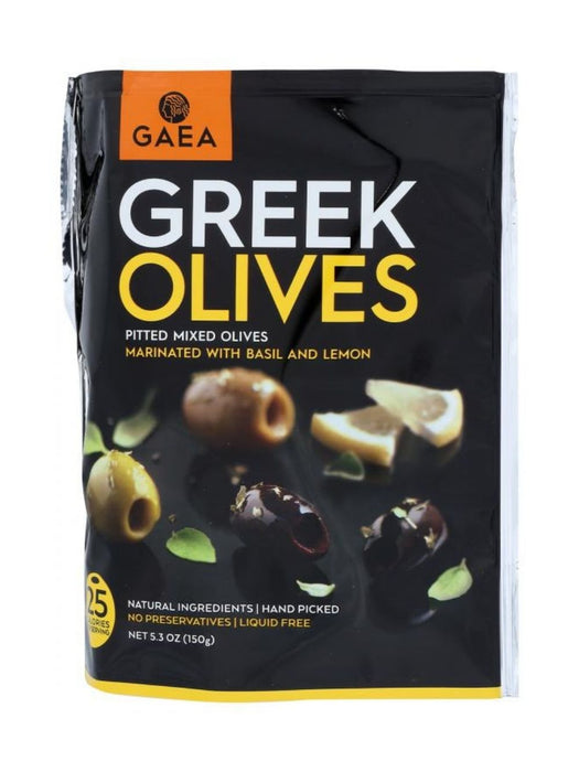 GAEA Snack Olive Mix med Basilika &amp; Citron 150g