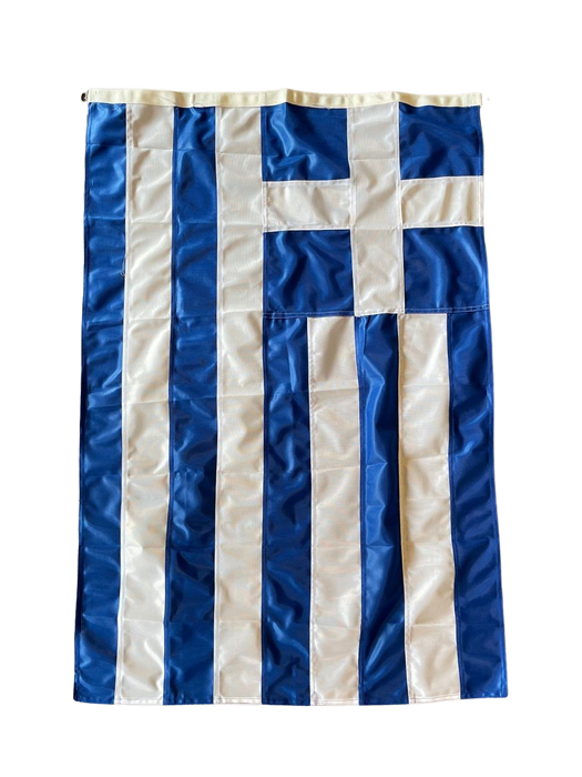Grekisk handsydd flagga 70x110cm