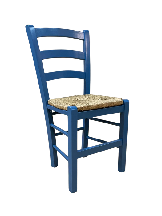 Sifnos Chair Blue w/ wicker