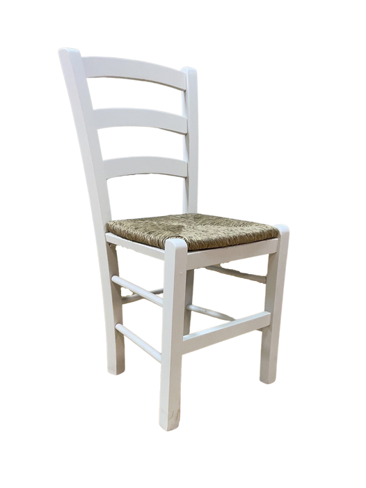Sifnos Chair White w/ wicker (LACQUERED)